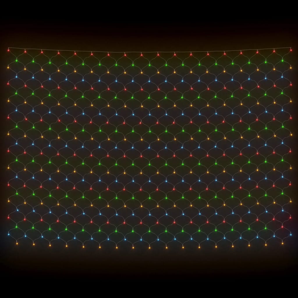 Plasă lumini Crăciun multicolor 4x4 m 544 LED interior/exterior