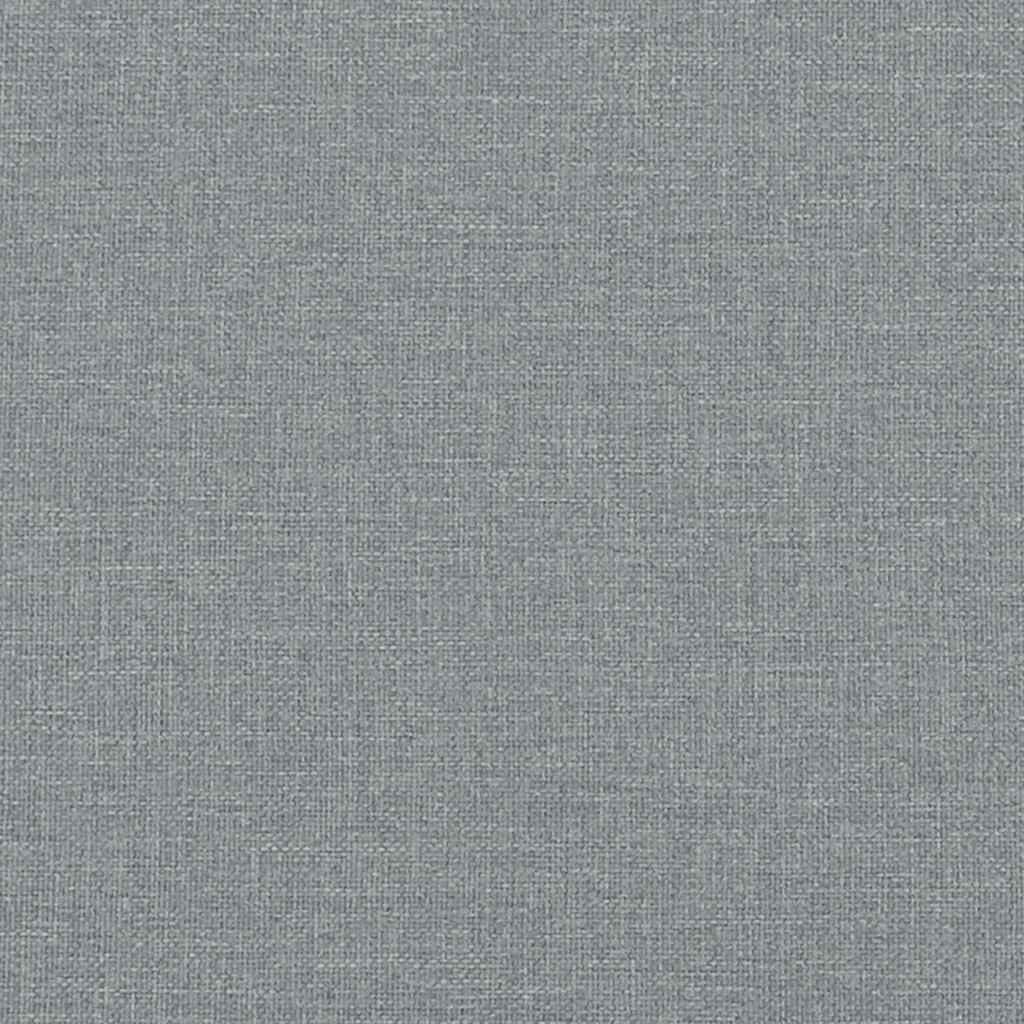 Set de canapele cu perne, 2 piese, gri deschis, textil
