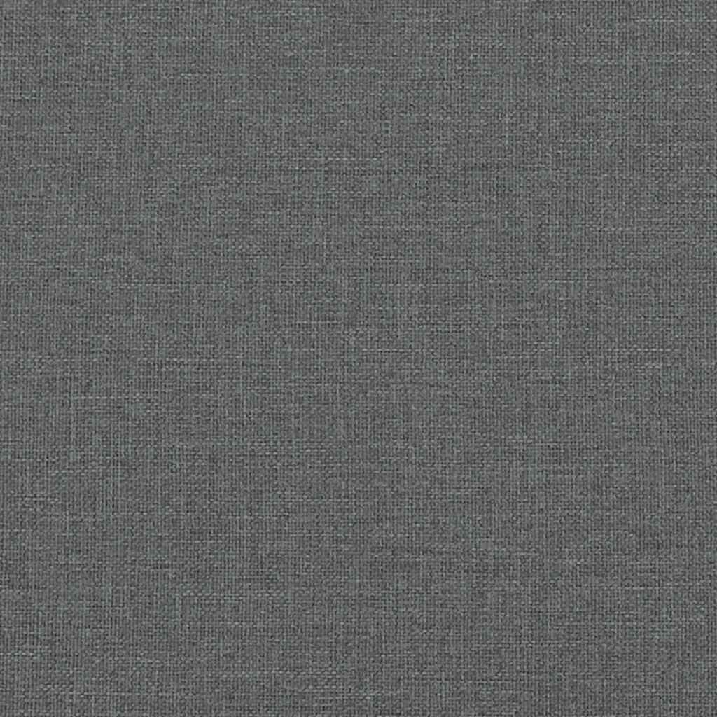 Set de canapele cu perne, 2 piese, gri închis, textil