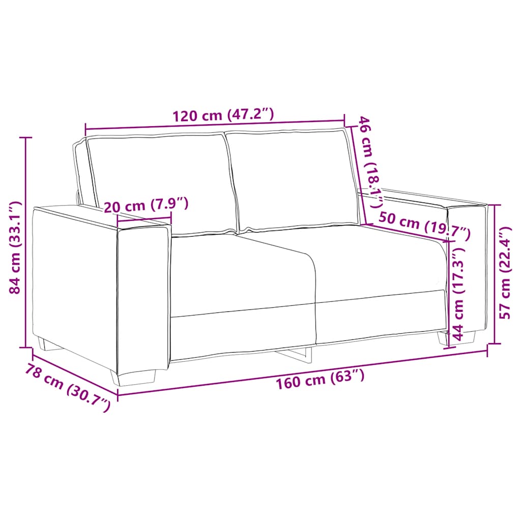 Set de canapele cu perne, 2 piese, gri închis, textil