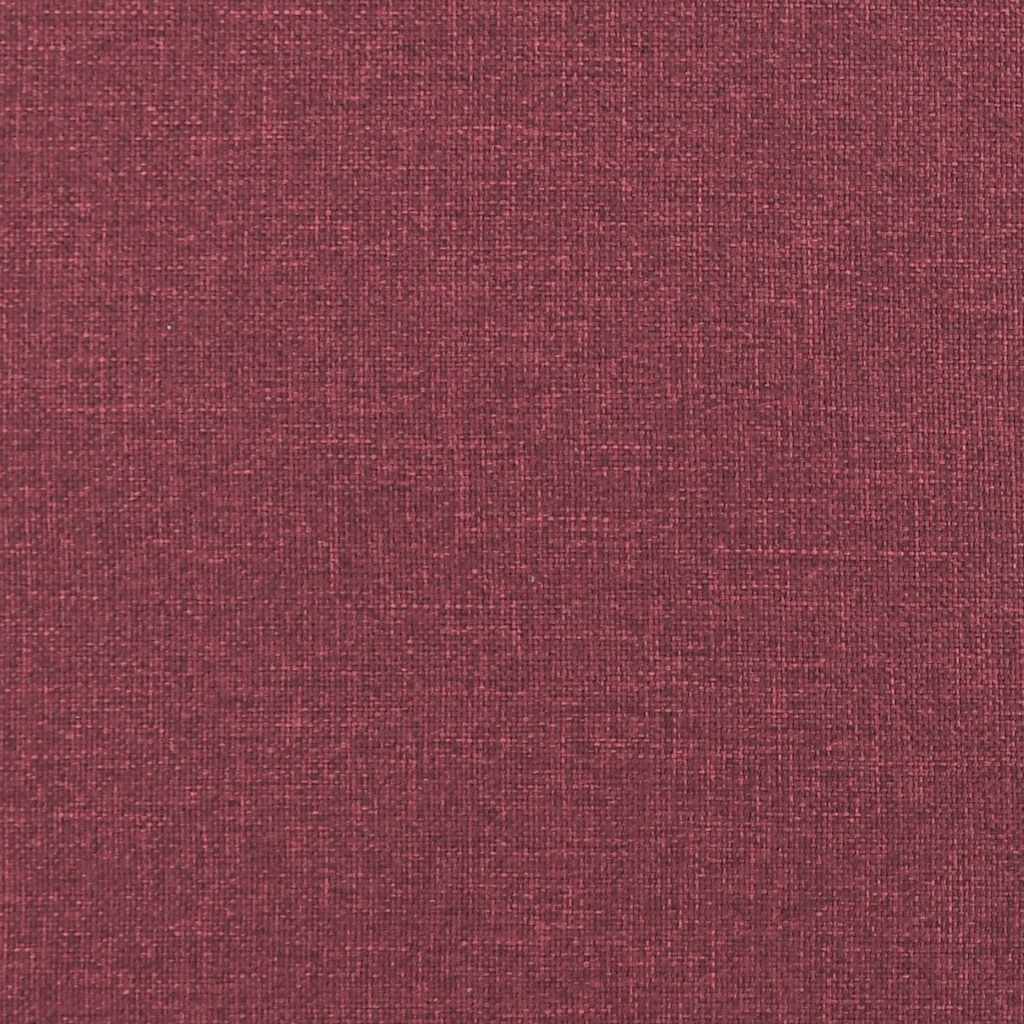 Set canapea cu perne, 2 piese, roșu vin, material textil