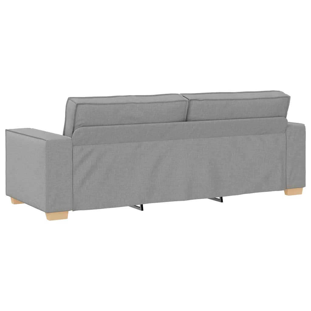 Set de canapele cu perne, 2 piese, gri nor, textil