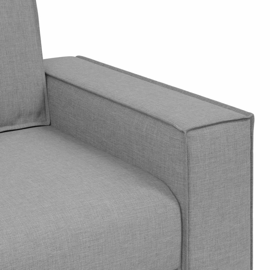 Set de canapele cu perne, 2 piese, gri nor, textil