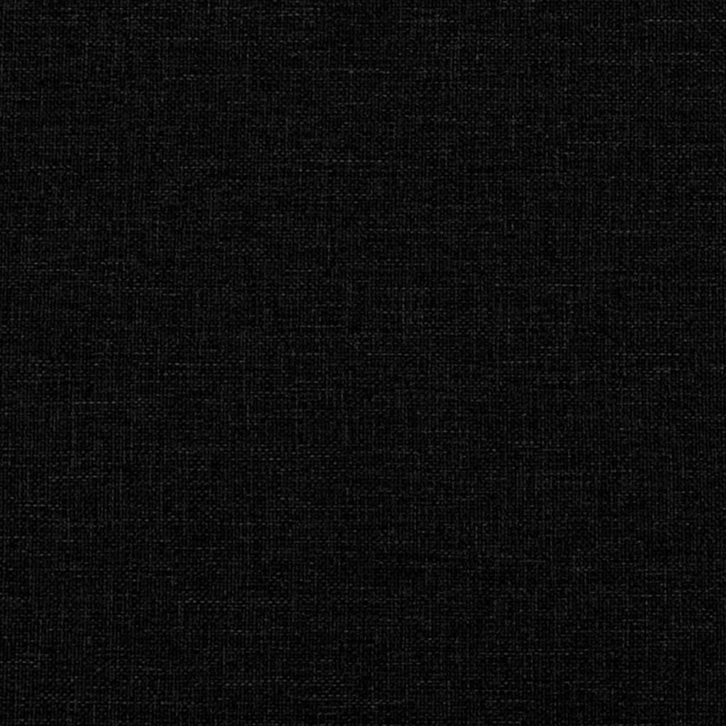 Set de canapele cu perne, 2 piese, negru, textil
