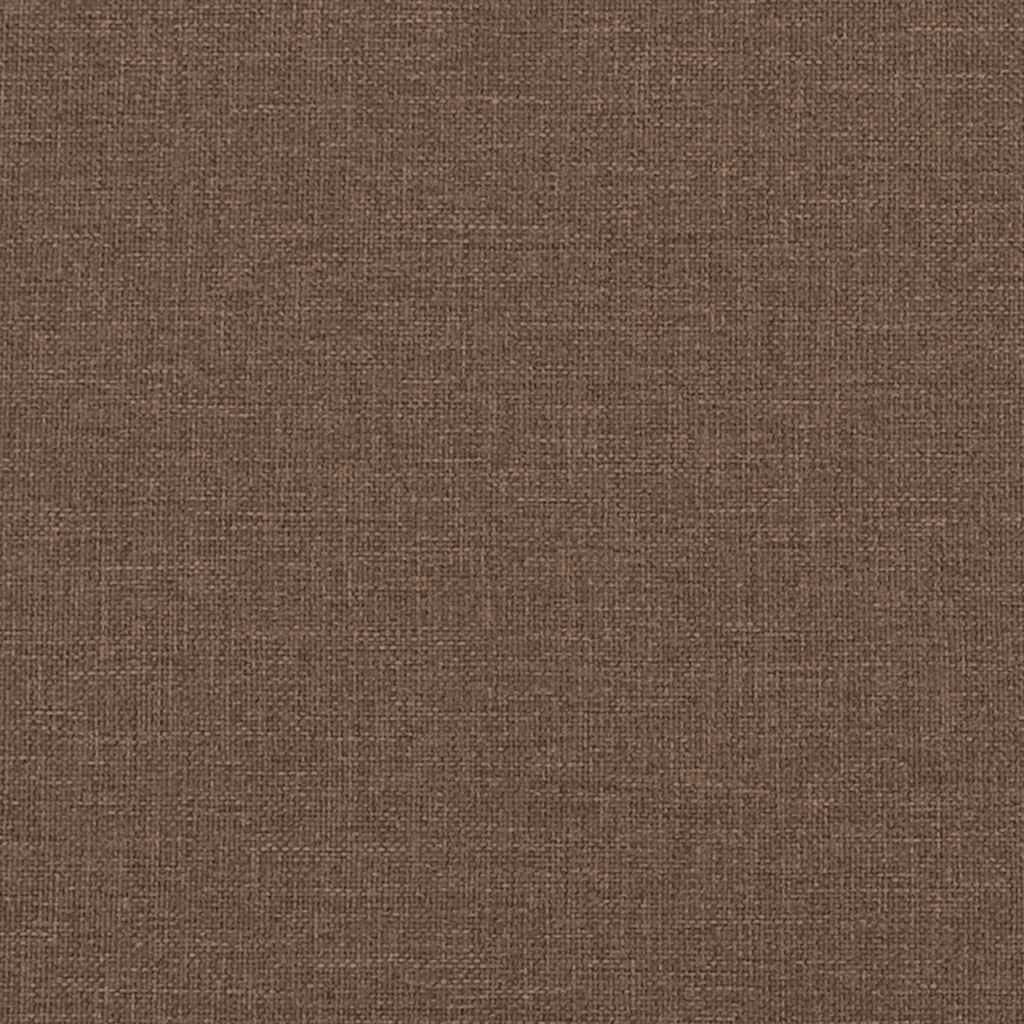 Set de canapele cu perne, 2 piese, maro, textil