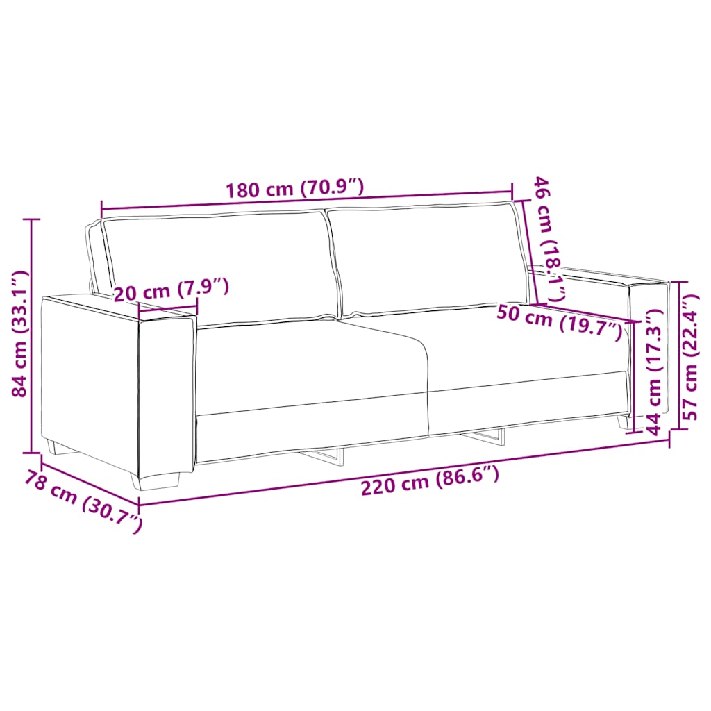 Set de canapele cu perne, 2 piese, maro, textil
