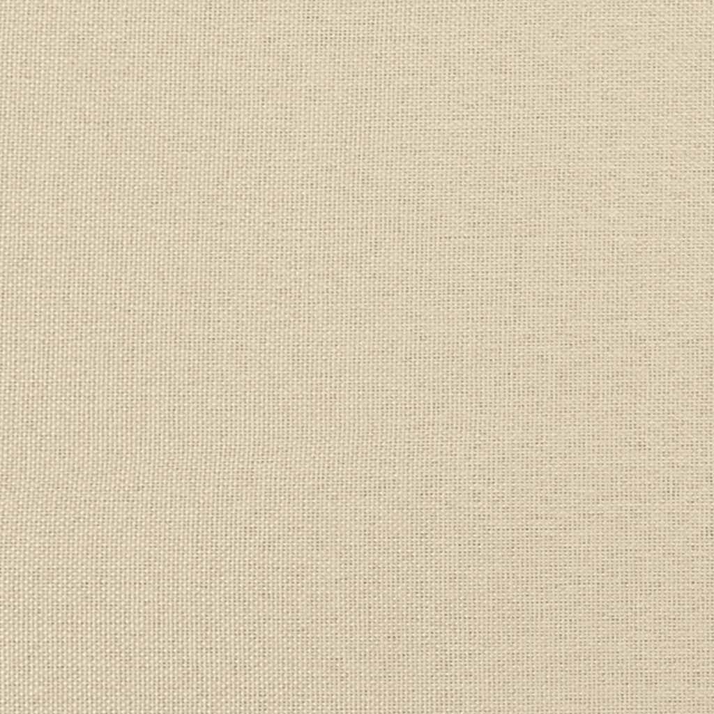 Set de canapele cu perne, 2 piese, crem, textil
