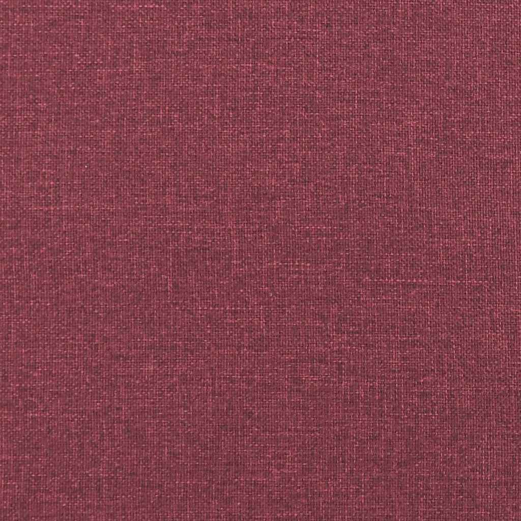 Set canapea cu perne, 2 piese, roșu vin, material textil